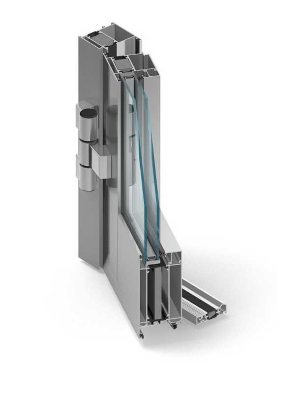 porte d'entrée en aluminium ALUPROF MB-86