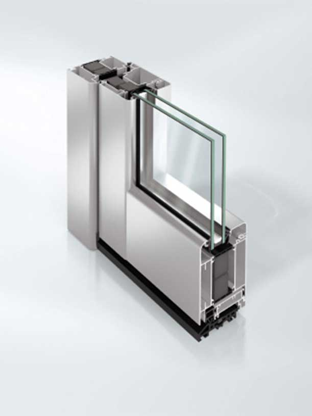 porte d'entrée en aluminium Schüco ADS 75